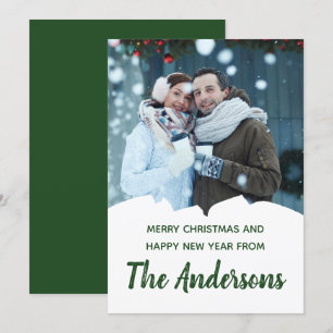 Custom Foto Holiday Ihre eigene Botschaft Weihnach Karte