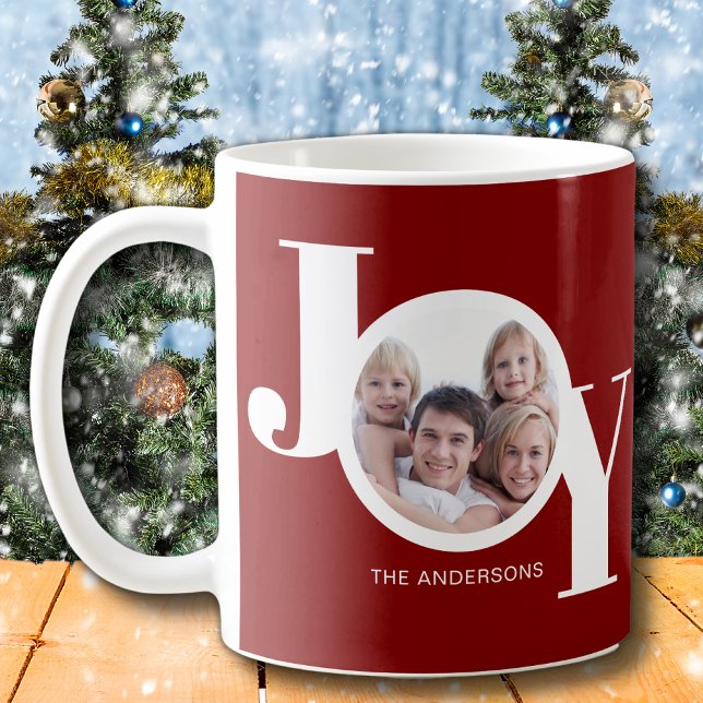 Custom Foto Joy Burgundy Kaffeetasse (Von Creator hochgeladen)