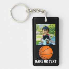 Custom Foto Kids Basketball Thema Schlüsselanhänger