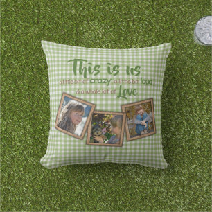 Custom Foto lustig Dies ist unser Familienangebot Kissen