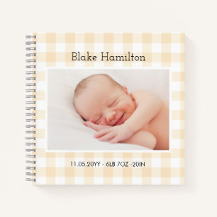Custom Foto Memory Journal für Baby Keepake 1 Jahr Notizbuch