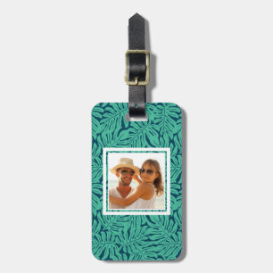 Custom Foto Monstera Tropical Leaf Muster Gepäckanhänger
