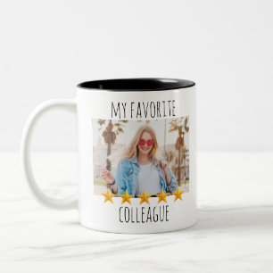 Custom Foto My Favorite Colleague 5 Star Zweifarbige Tasse