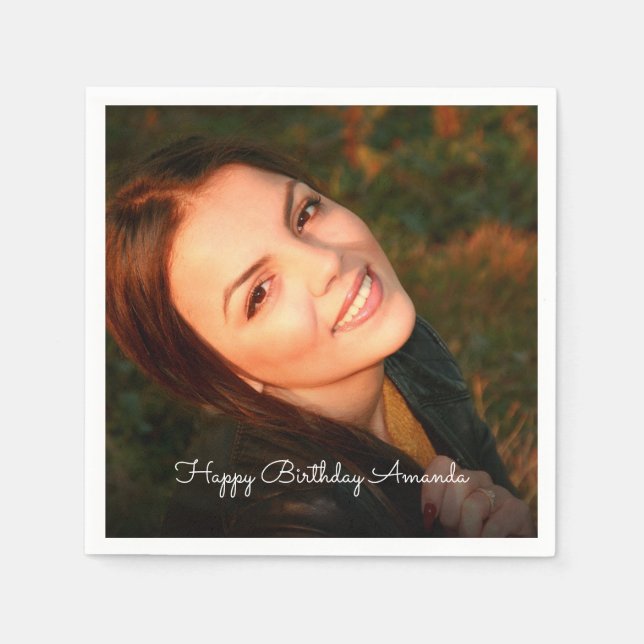 Custom Foto Napkins Serviette (Vorderseite)