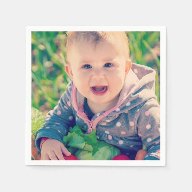 Custom Foto Napkins Serviette (Vorderseite)