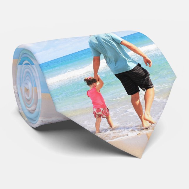 Custom Foto Neck Tie Geschenk Ihre Lieblings-Fotos Krawatte (Gerollt)