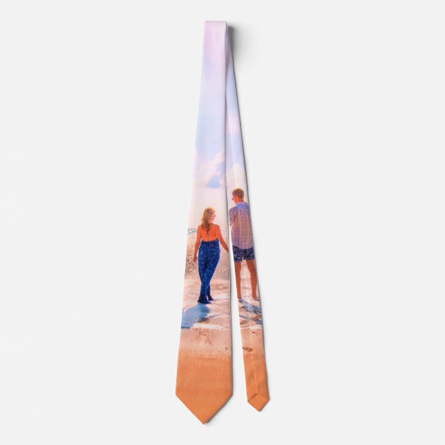 Custom Foto Neck Tie Geschenk mit Ihren Fotos Krawatte (Vorderseite)