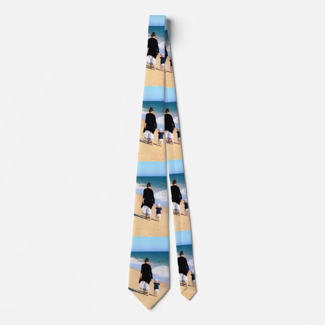 Custom Foto Neck Tie Your Lieblings Family Fotos Krawatte (Vorderseite)