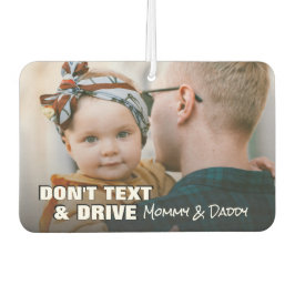 Custom Foto NoTexting Quote Oblong Autolufterfrischer