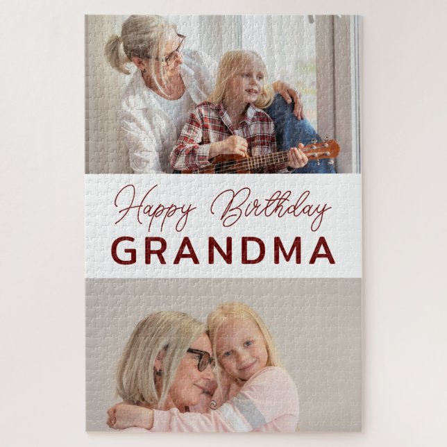 Custom Foto Oma Birthday (Vertikal)