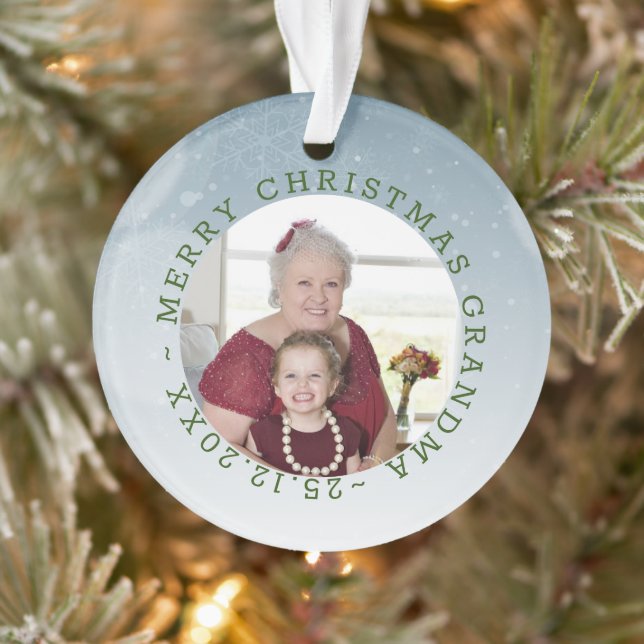Custom Foto Oma Ornament (Baum)