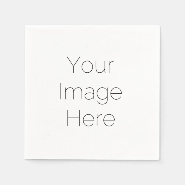 Custom Foto Paper Napkin - Personalisierte Hochzei Serviette (Vorderseite)