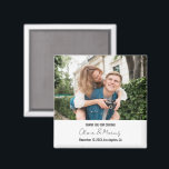 Custom Foto Personalisiert Kühlschrank Hochzeitsfe Magnet<br><div class="desc">Custom Foto Personalisierter Kühlschrank Wedelparty-Magnet</div>
