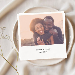 Custom Foto Personalisiert Wedding Serviette