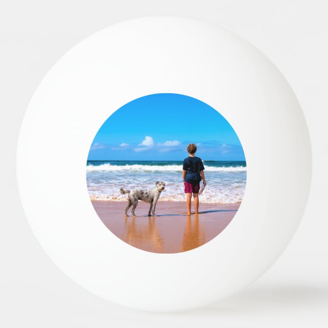 Custom Foto Ping Pong Ball Ihre Fotos Geschenk Tischtennisball (Rückseite)
