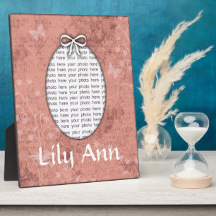 Custom Foto Plaque für Mädchen Personalisiert Fotoplatte
