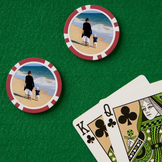 Custom Foto Poker Chips Ihre Lieblings-Fotos Gesch (Pokertisch (doppelt))