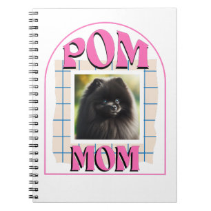 Custom Foto Pom Dog Mama Shirt Spitz Eigentümer Notizblock