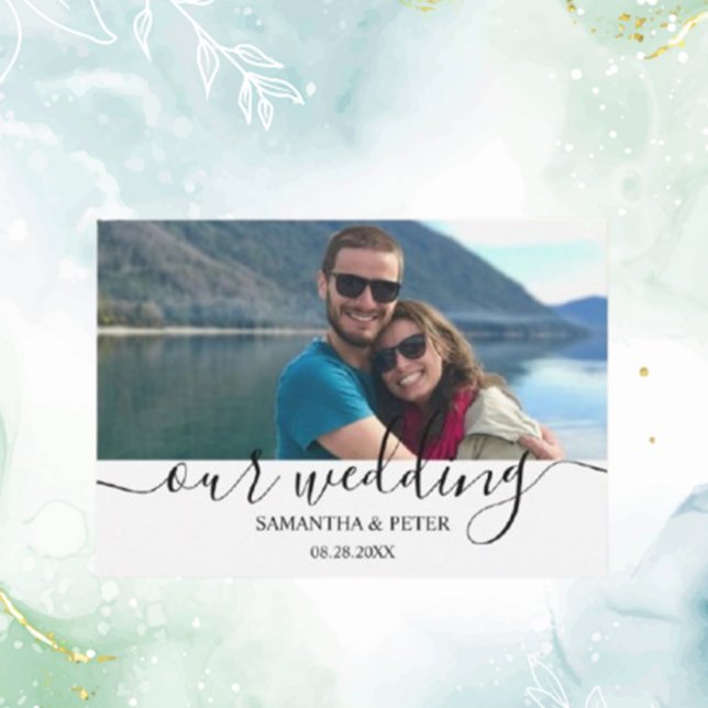 Custom Foto Relaxen Wedding Guest Book Banner (Personalize your celebration with style today!)