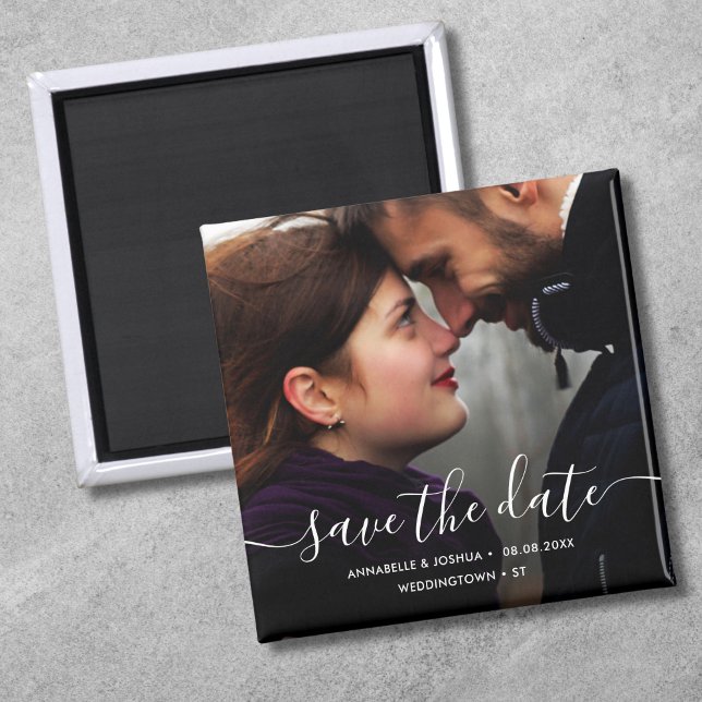 Custom Foto Save the Date Hochzeit Magnet (Save the Date Photo Magnet)