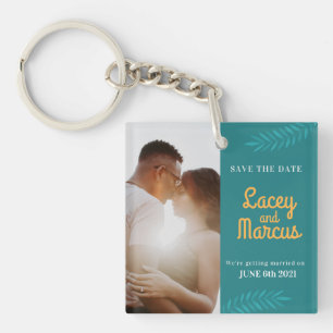 Custom Foto Save the Date Hochzeit Schlüsselanhänger