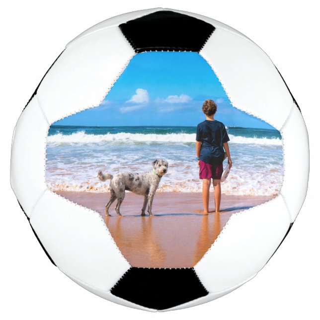 Custom Foto Soccer Ball Ihre Fotos mit Haustieren (Vorderseite)