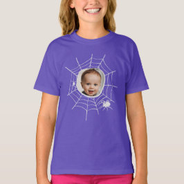 Custom Foto Spider Spinnennetze gruselig Spore T-Shirt