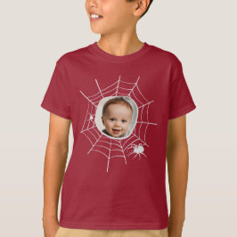 Custom Foto Spider Spinnennetze gruselig Spore T-Shirt