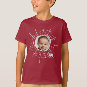 Custom Foto Spider Spinnennetze gruselig Spore T-Shirt
