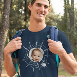 Custom Foto Spider Spinnennetze spoky gruselig T-Shirt