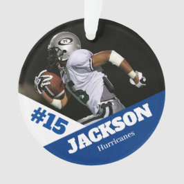Custom Foto Sportkeepake Ornament Fußball