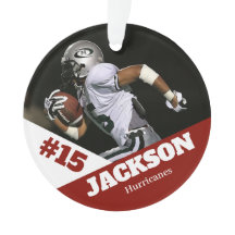 Custom Foto Sportkeepake Ornament Fußball