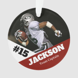 Custom Foto Sportkeepake Ornament Fußball