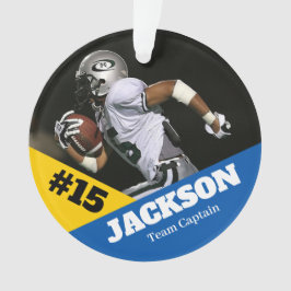 Custom Foto Sportkeepake Ornament Fußball