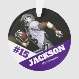 Custom Foto Sportkeepake Ornament Fußball