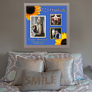 Custom Foto Sunflowers Abschluss Foliendrucke