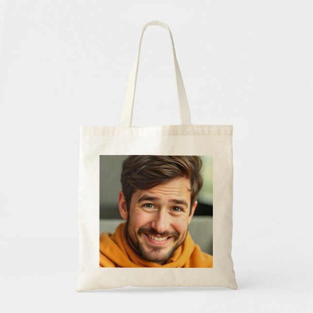 Custom Foto Totbeutel - Personalisiertes Foto Druc Tragetasche (Vorne)