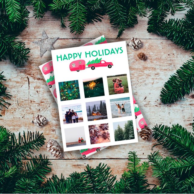 CUSTOM FOTO Truck Campingplatz Weihnachtskarte (Von Creator hochgeladen)