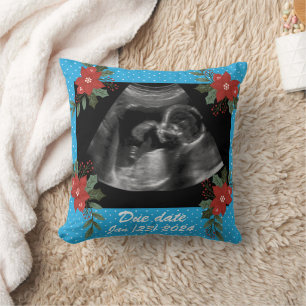 Custom Foto, Ultraschall Sonogramm Weihnachten Kissen