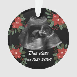 Custom Foto, Ultraschall Sonogramm Weihnachten Ornament
