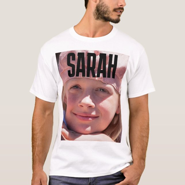 CUSTOM FOTO UND TEXT T - SHIRT (Vorderseite)