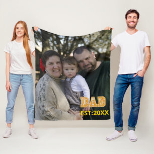 Custom Foto Vathage Tag Sport Vater Basketball Vat Fleecedecke