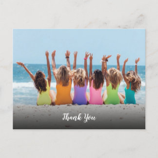 Custom Foto Vielen Dank Postkarte