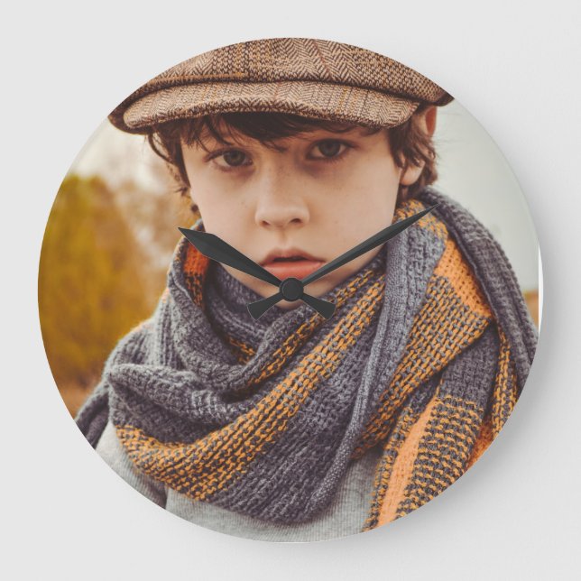 CUSTOM-FOTO-WANDEL GROßE WANDUHR (Vorderseite)