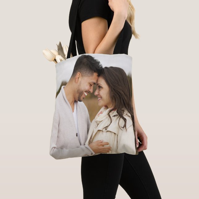 Custom Foto Wedding Bridal Personalisiert Tasche (Von Nahem)