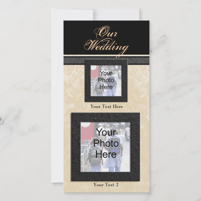 Custom Foto Wedding Card, Classic Foto Cards (Vorderseite)