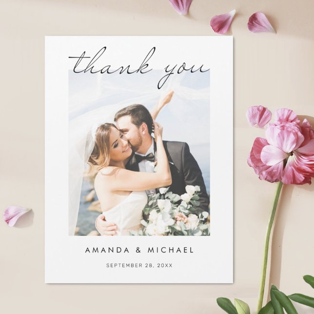 Custom Foto Wedding Danke Magnet Template (Von Creator hochgeladen)