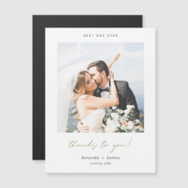 Custom Foto Wedding Danke Magnet Template
