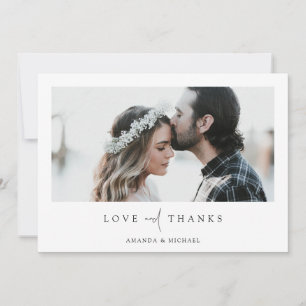 Custom Foto Wedding Dankeskarte