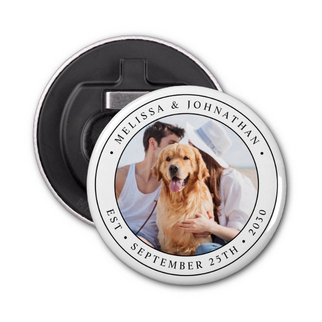 Custom Foto Wedding Flaschenöffner (Vorderseite)